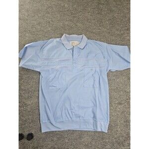 Xceptions Modern Classics Large Blue Short Sleeve Polyester / Cotton Polo XLT